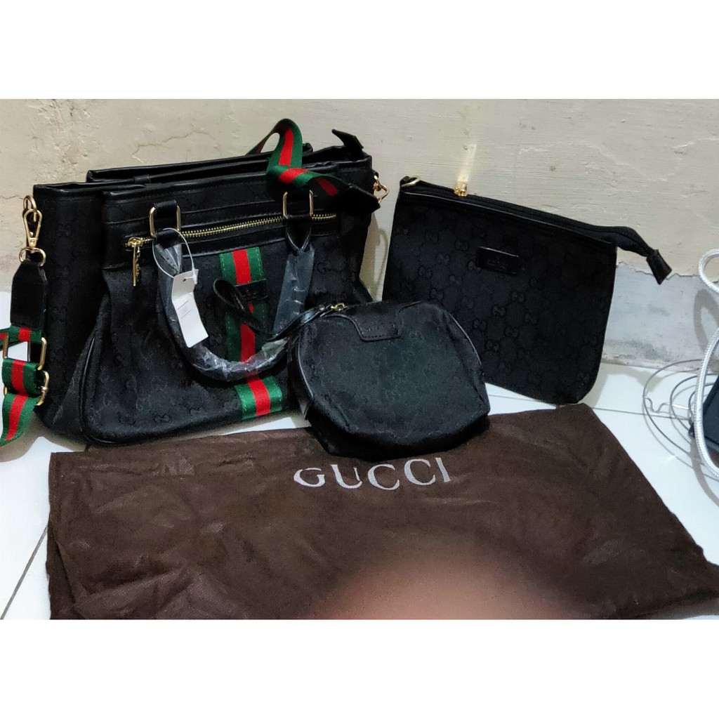 MURAH TAS GUCCI 962 HITAM
