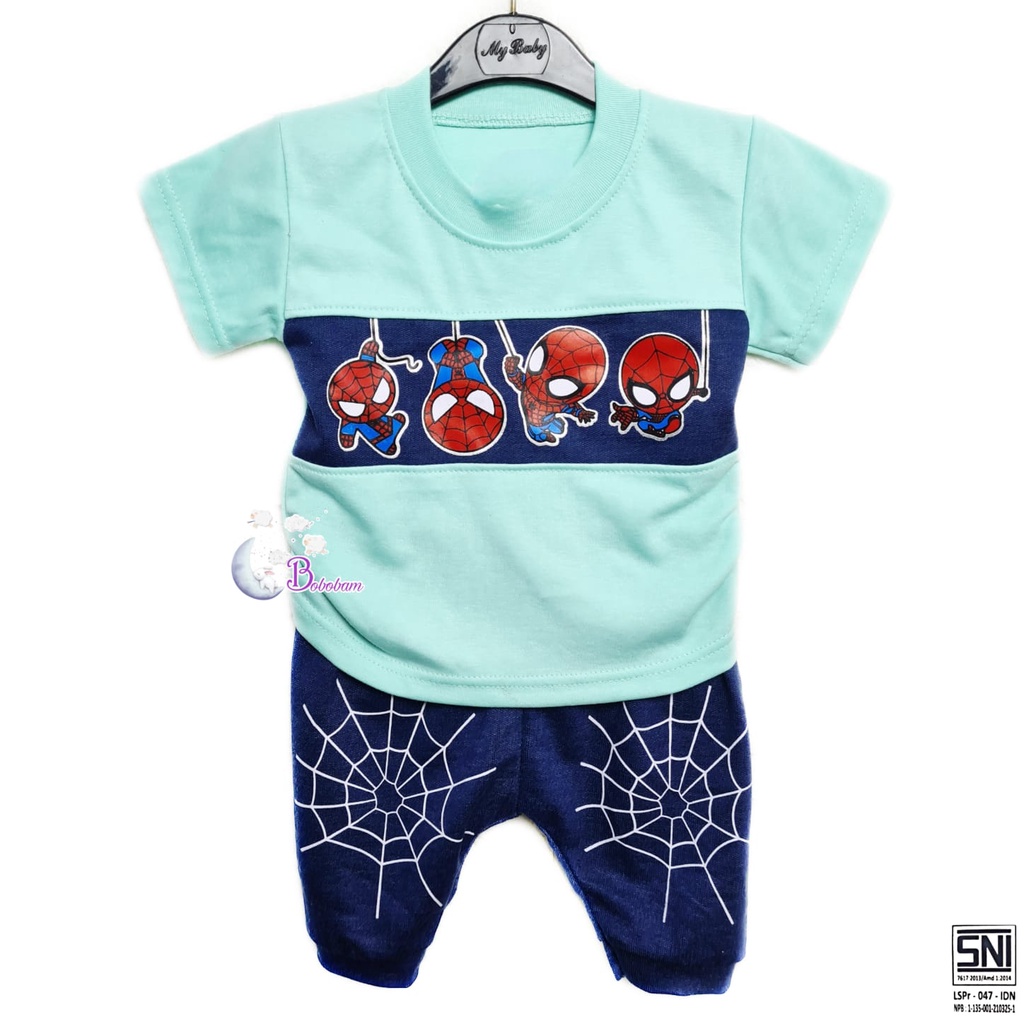 BAJU BAYI ECER BOBOBAM CASUAL KASUAL SP1D3RM4N SETELAN ANAK HARGA GROSIR