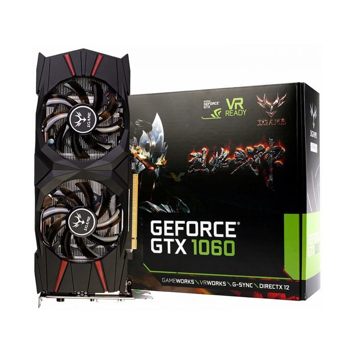 ORIGINAL -  iGame nVidia Geforce GTX 1060 3GB DDR5 U-3G - Dual Fan & One Key OC
