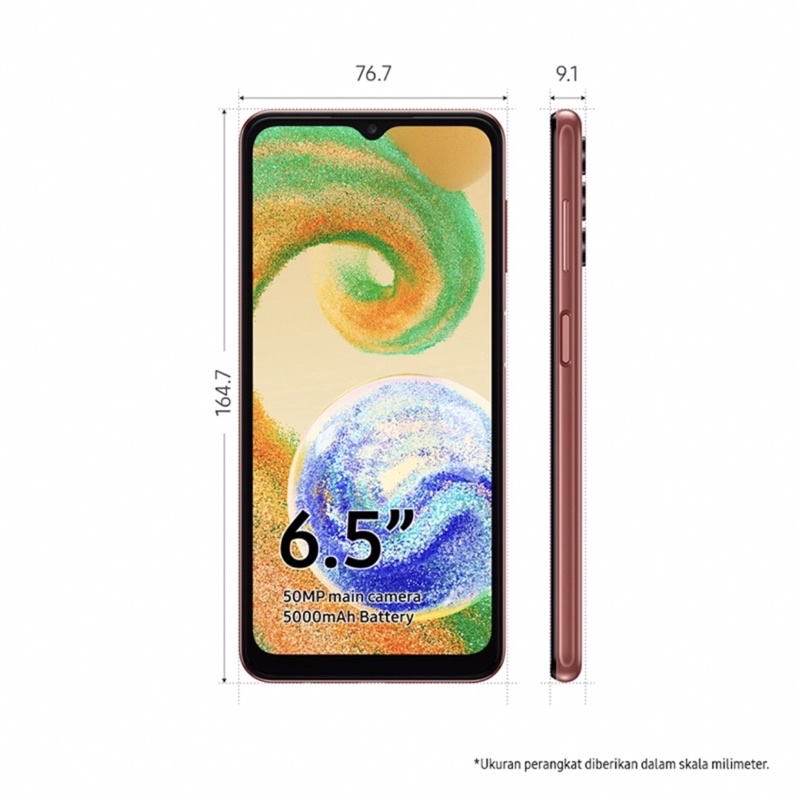 Samsung Galaxy A04s [4GB+64GB] Exynos 850 | 50MP Triple Camera | 6.5” PLS LCD | Li-Po 5000mAh | Garansi Resmi Sein 1 Tahun