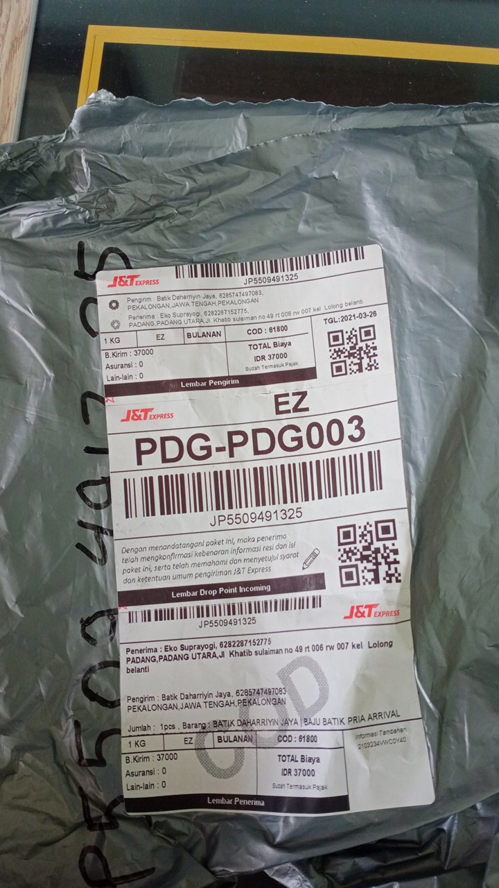 Batlk Daharriyin Jaya | Kemeja Batik Pria Lengan Panjang New 848vo 4029yks Batik