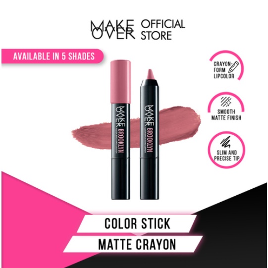 Jual Make Over Color Stick Matte Crayon Shopee Indonesia 6578