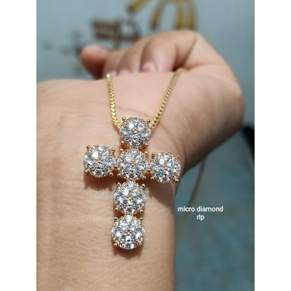 Kalung salib vier like diamond,mewah,cantik