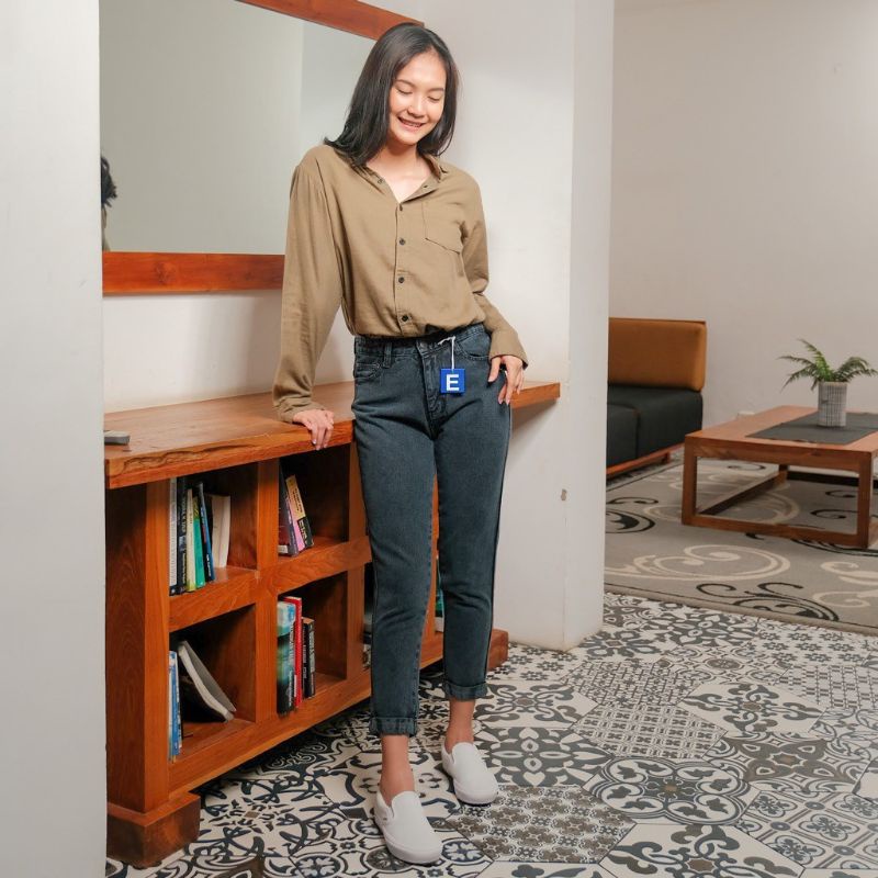 rimesaid × NEW Erday Boyfriend Highwaist Celana Jeans Size 29