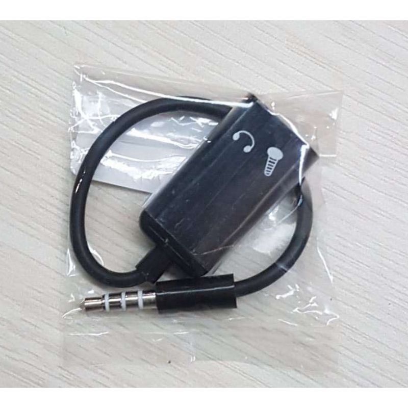Microphone Headphone Audio Splitter 3.5mm ke 2 x 3.5mm - FA29735 - Black