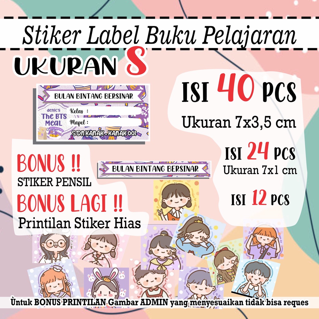 

Stiker Label Nama Buku Pelajaran