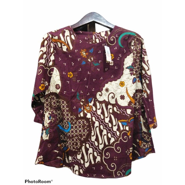 Atasan Blus Batik Wanita Katun Stretch