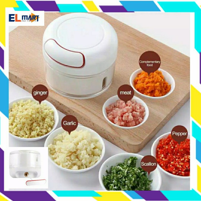 Mini Chopper Blender Penggiling Bumbu Daging Tarik Manual