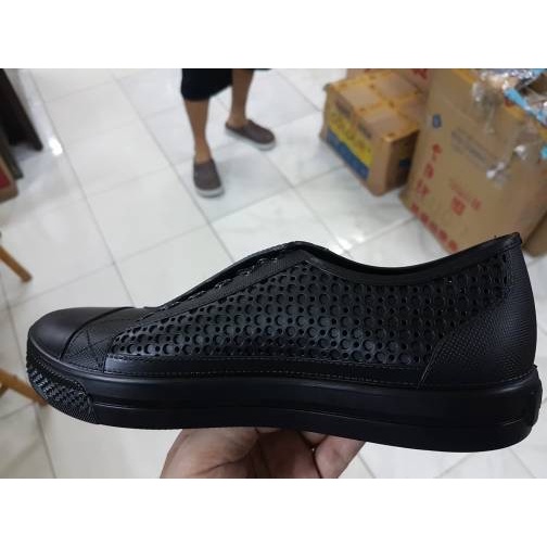 Sepatu ApStar AP Star By Ap Boots Karet PVC Karet Full Black Hitam