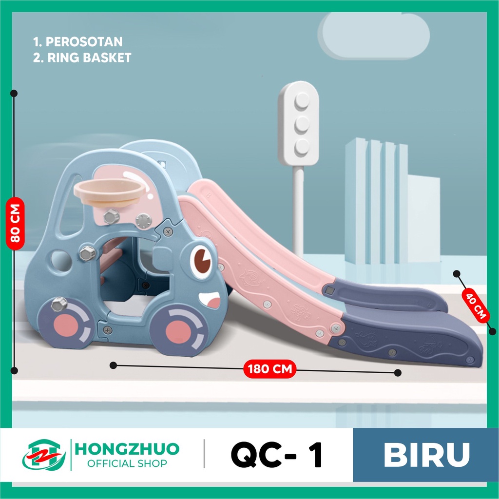 BEBEHOME (COD) Mainan Anak Perosotan DOLPHIN / Mainan Perosotan / Perosotan Anak / Persotoan Mainan / Perosotan-QC-1 BIRU