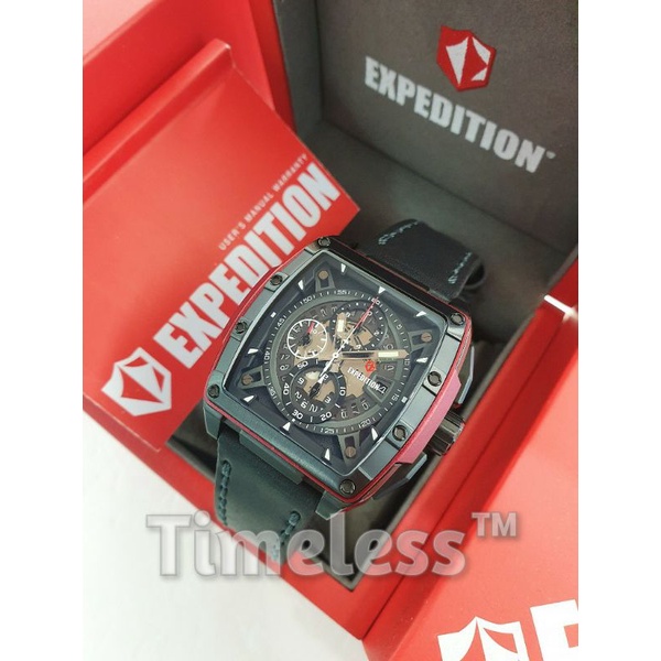 Jam tangan pria expedition E6815 M Black Red