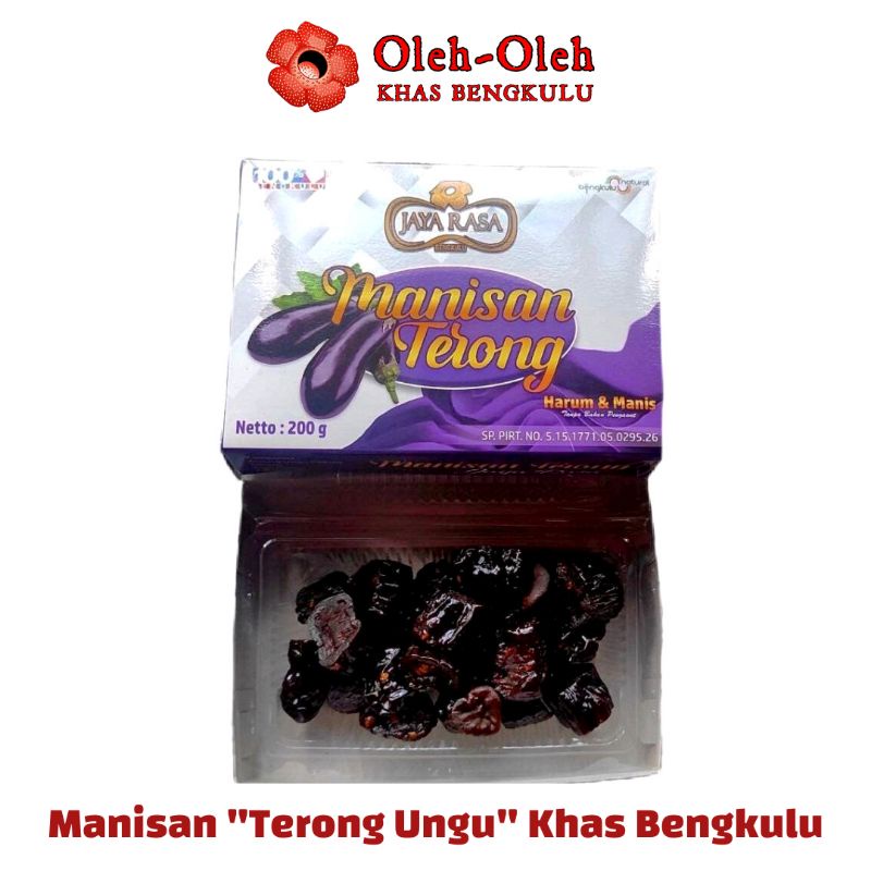 Manisan Terong Khas Bengkulu / Netto 150 g / OLEH OLEH KHAS BENGKULU / MAKANAN KHAS BENGKULU