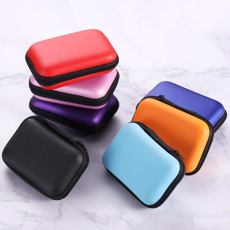 Persegi Panjang Case For Earphone Charger Bluetooth Headset Kabel Data