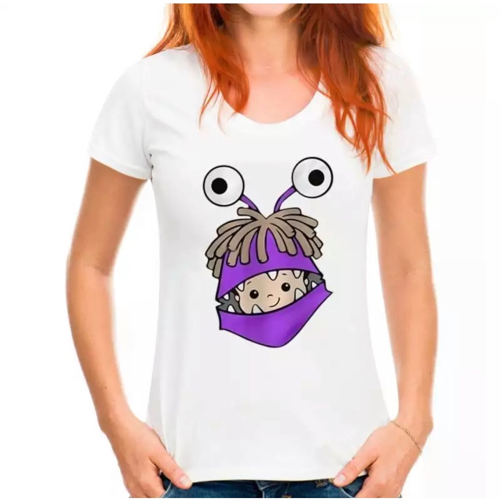 MYSTIQUE.ID-BAJU KAOS PURPLE BABY MONSTER T-SHIRT LUCU DAN AESTHETIC