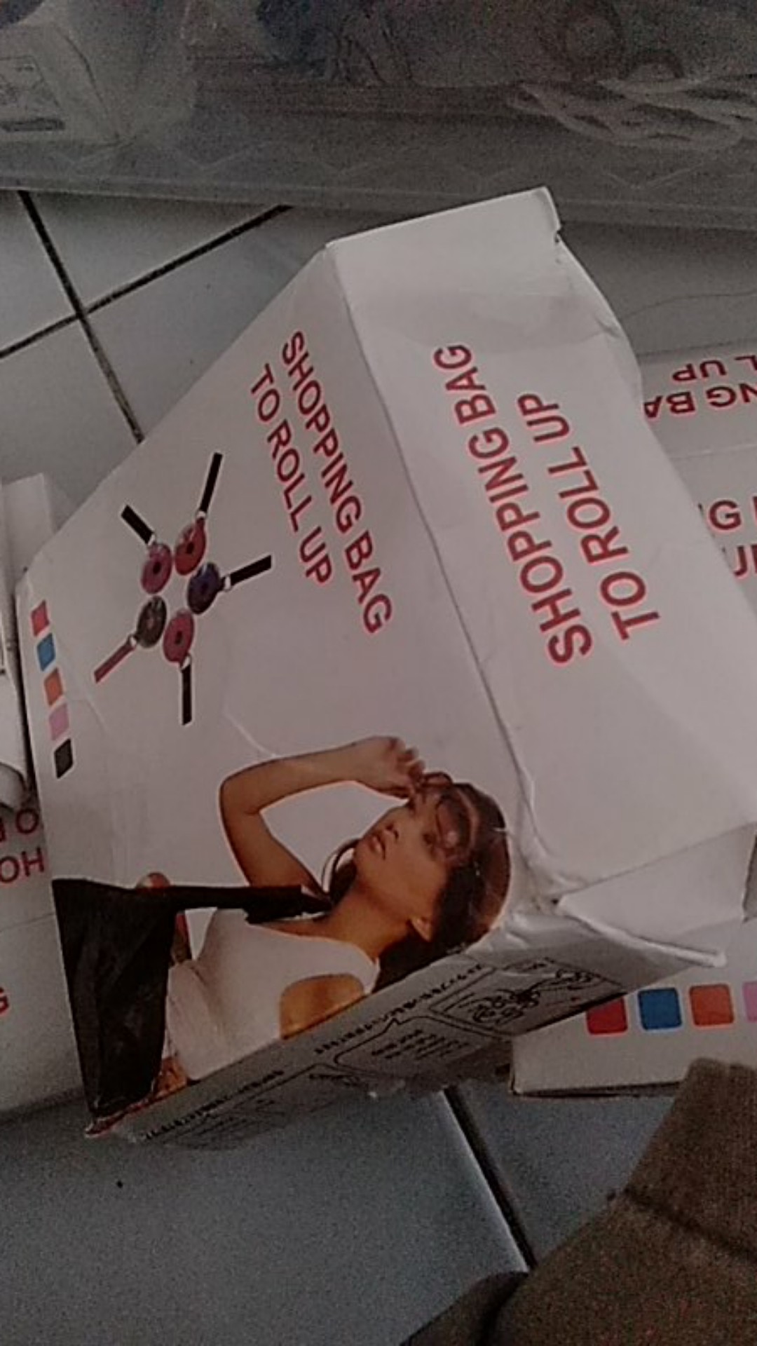 Tas Belanja Lipat Go Green Fashion Roll Up Shopping Bag