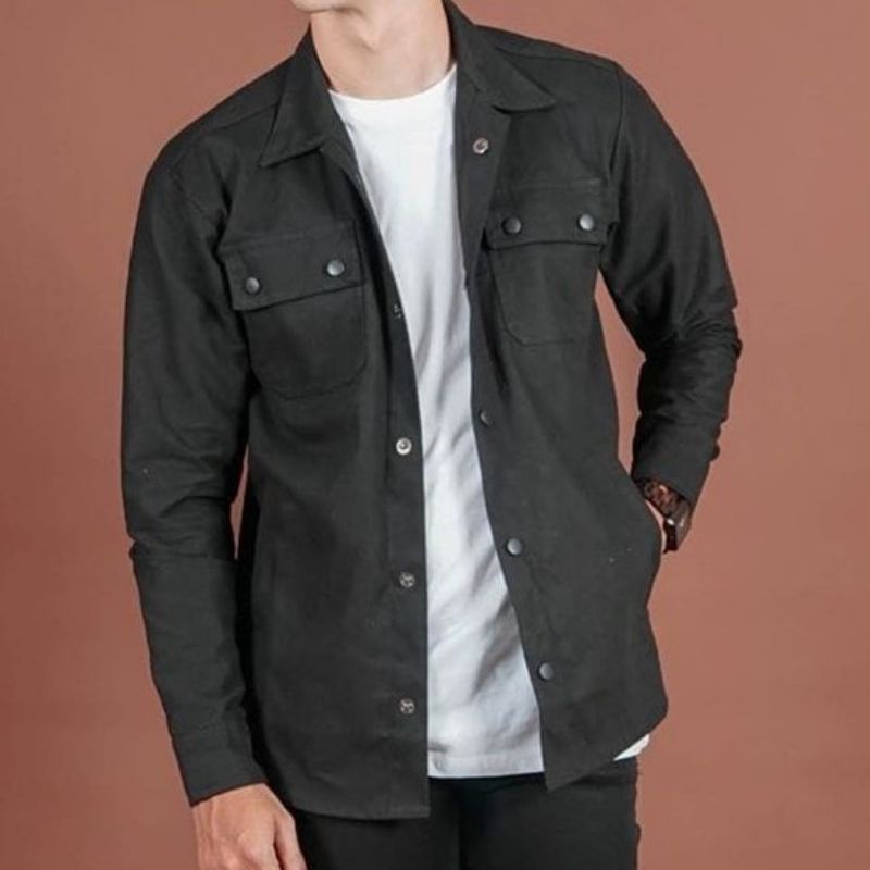 JAKET SEMI PARKA ORIGINAL//JAKET TRUCKER//JAKET KANVAS//JAKET PRIA-2