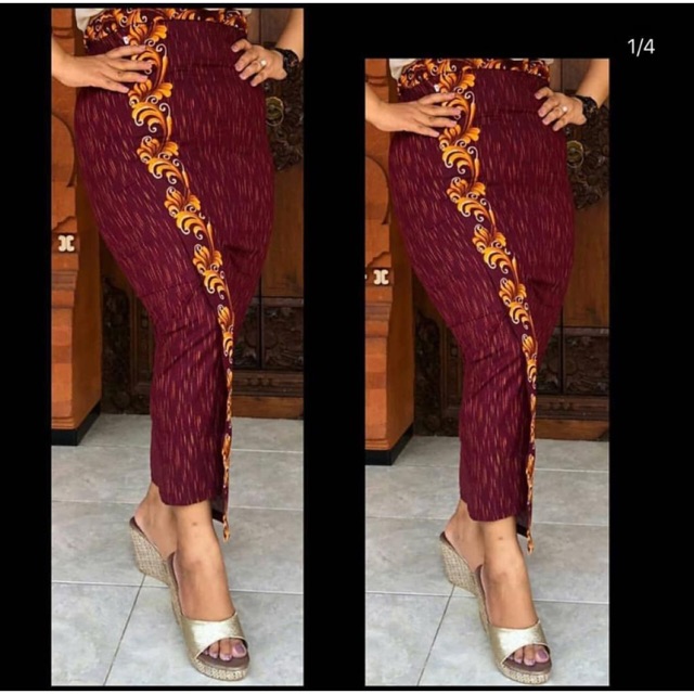 Kamen jadi bali katun strait motif seseh | kamen bali | pakaian adat