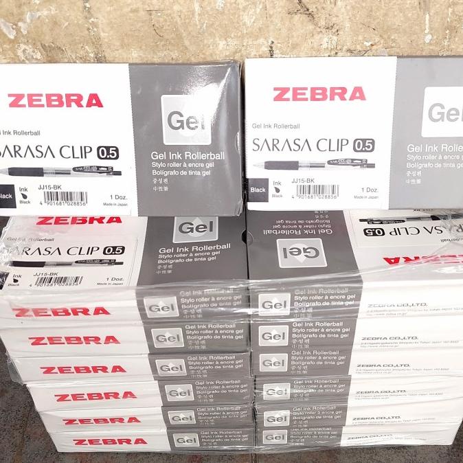 

gel ink rollerball Zebra sarasa cip05 jj15-bk sebok isi12 pcs asli ---Terbaru---