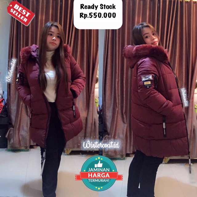 READY INDONESIA FIFI Winter coat women mantel hangat cewek wanita musim dingin jumbo big size