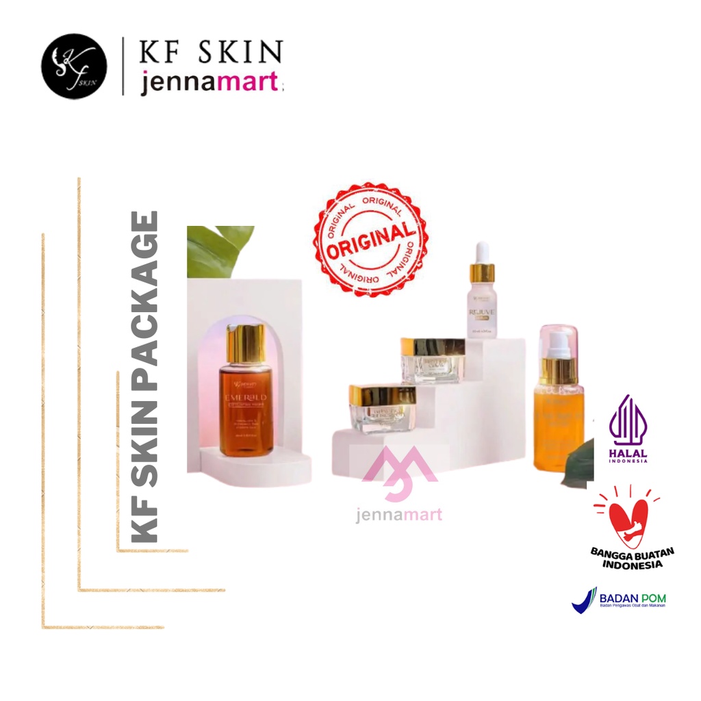 Paket wajah kf skin klinik KEMASAN TERBARU  paket wajah acne paket wajah glowing paket wajah normal 