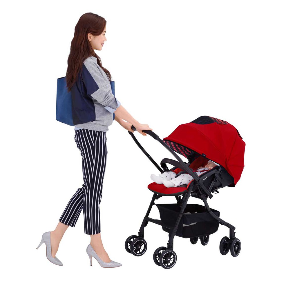 Stroller Combi Mechacal Handy Auto 4 Cast - Garnet Red