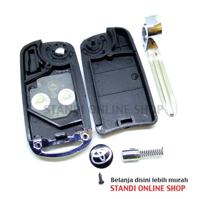 Casing Kunci Lipat Flip Key Kunci Toyota Innova Yaris Fortuner 2 T