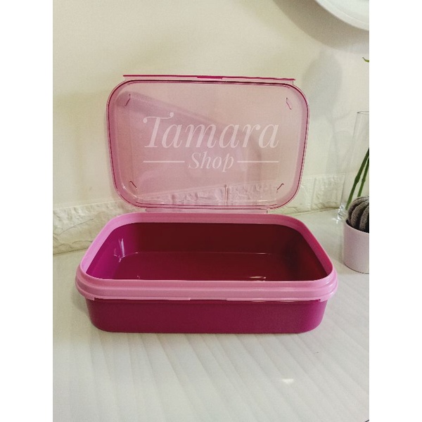 Tempat Kue Lapis Ezy Rect Keeper (2L) Magenta List Pink Malay
