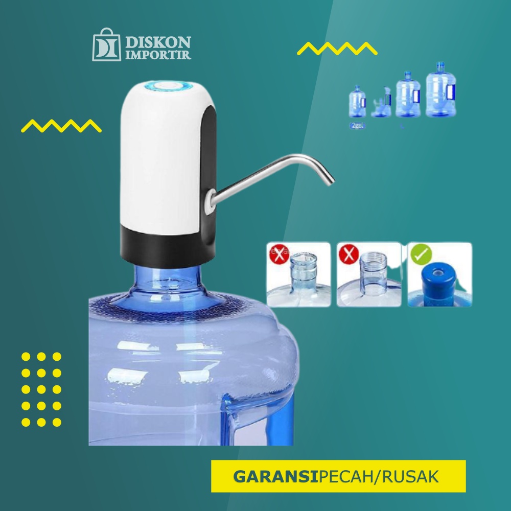 Pompa Galon Portable Elektric | Automatic Water Dispenser Electric | Dispender Air Electrik Langsung Pasang Di Galon, Tidak Ribet