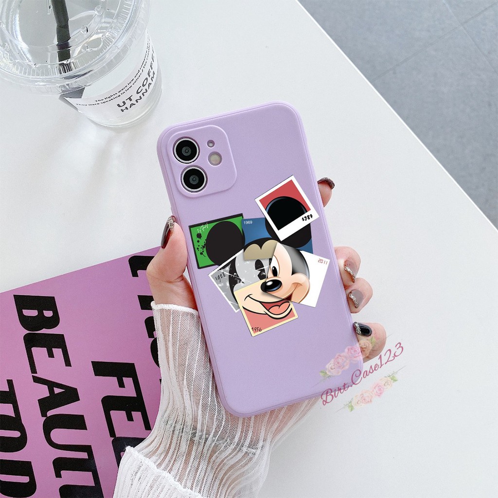 CASE CASING SOFTCASE SILIKON MACARON PELINDUNG KAMERA MICKEY MOUSE OPPO VIVO SAMSUNG XIAOMI REALME IPHONE ALL TYPE BC6044