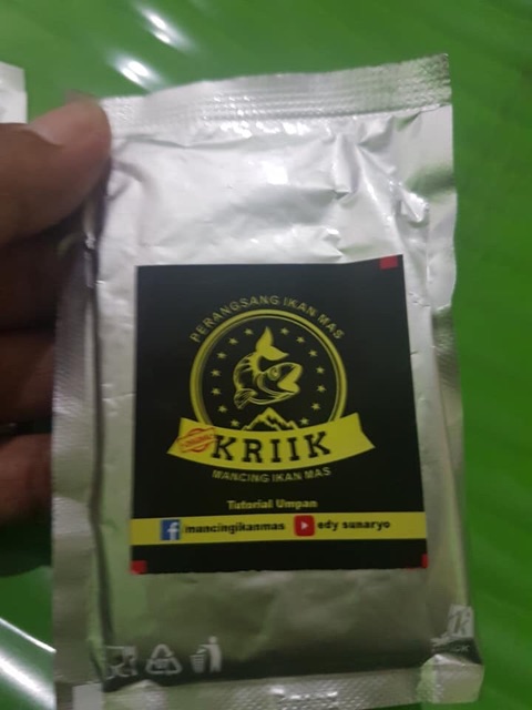 Pelet Kriik 1 paket (3 sachet/bungkus) umpan ikan mas