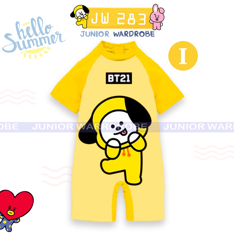 Swimwear / Baju Renang Junior Wardrobe Digital Printing JW 283 BT21