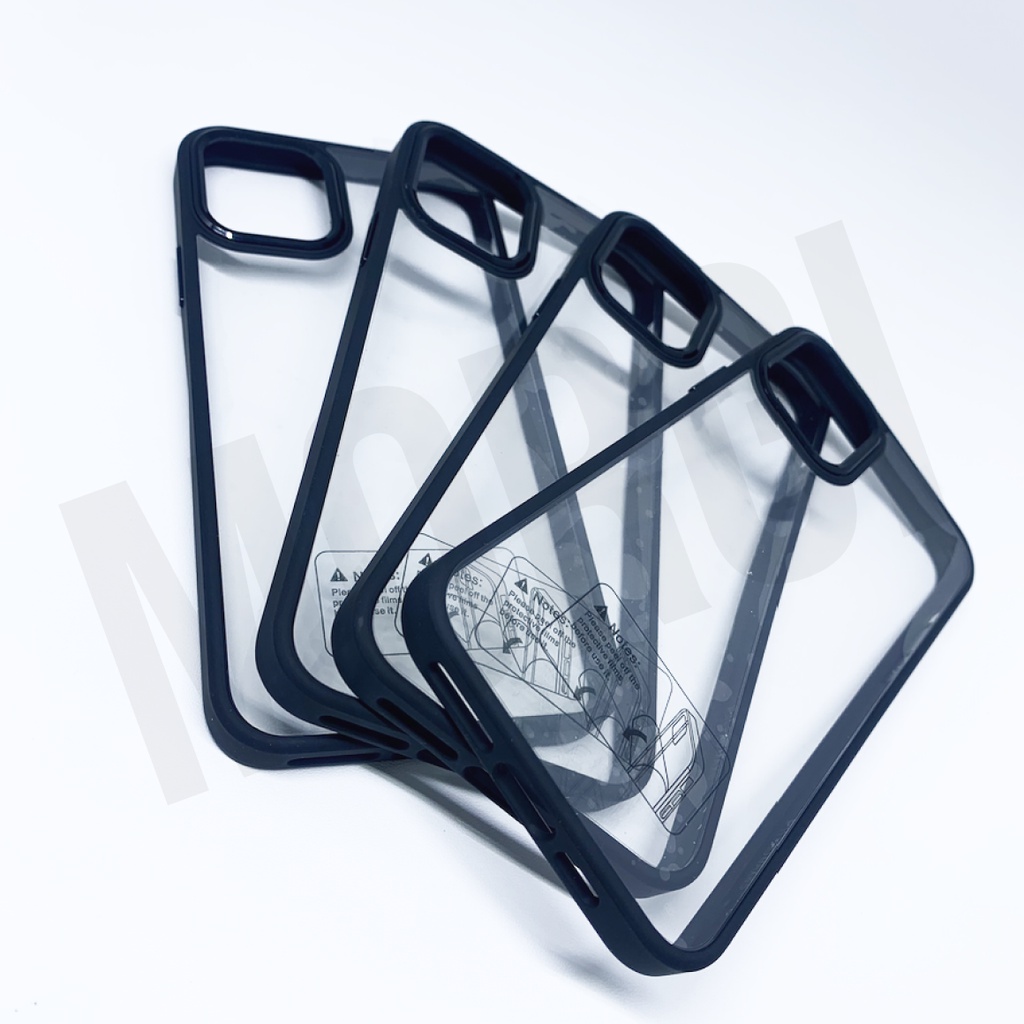 Soft Case iPhone Premium Quality Transparent Clear Hybrid 11 12 13 Pro Max Promax Camera Protection Casing Softcase