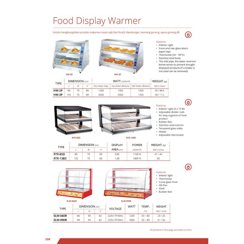 Food Display Warmer GETRA ELW-660R