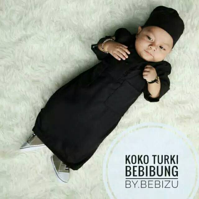 Jubah bayi  newborn aqiqah baju  muslim  bayi  koko taqwa 