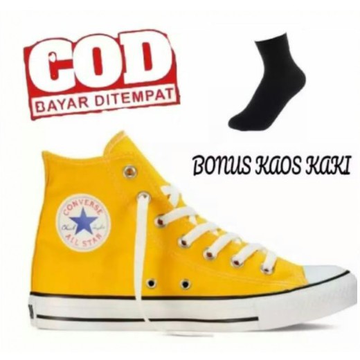SEPATU CONVERSE CLASSIC TINGGI KUNING | CONVERSE 70’s TINGGI KUNING