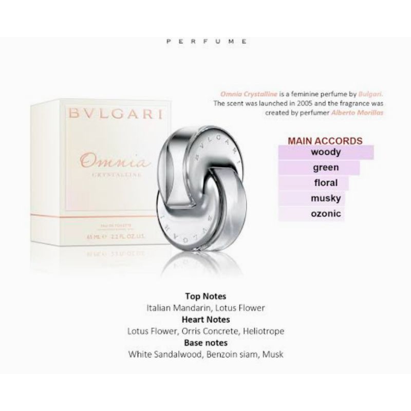 parfum Bvlgari Omnia crystalline refill