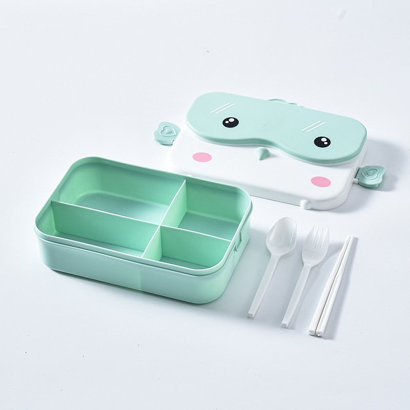 Sunshine Kotak Makan Bento Bentuk Persegi Panjang Bahan Plastik Anti Bocor Untuk Anak Sekolah