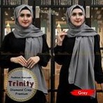 PASHMINA INSTAN RENDA TALI DIAMOND / PASHTAN MARYAM TRINITY-grey