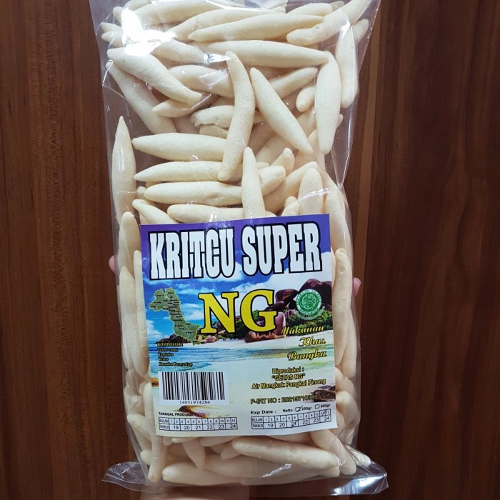 

Kritcu kricu keritcu Super cap NG / kerupuk bangka / asli bangka