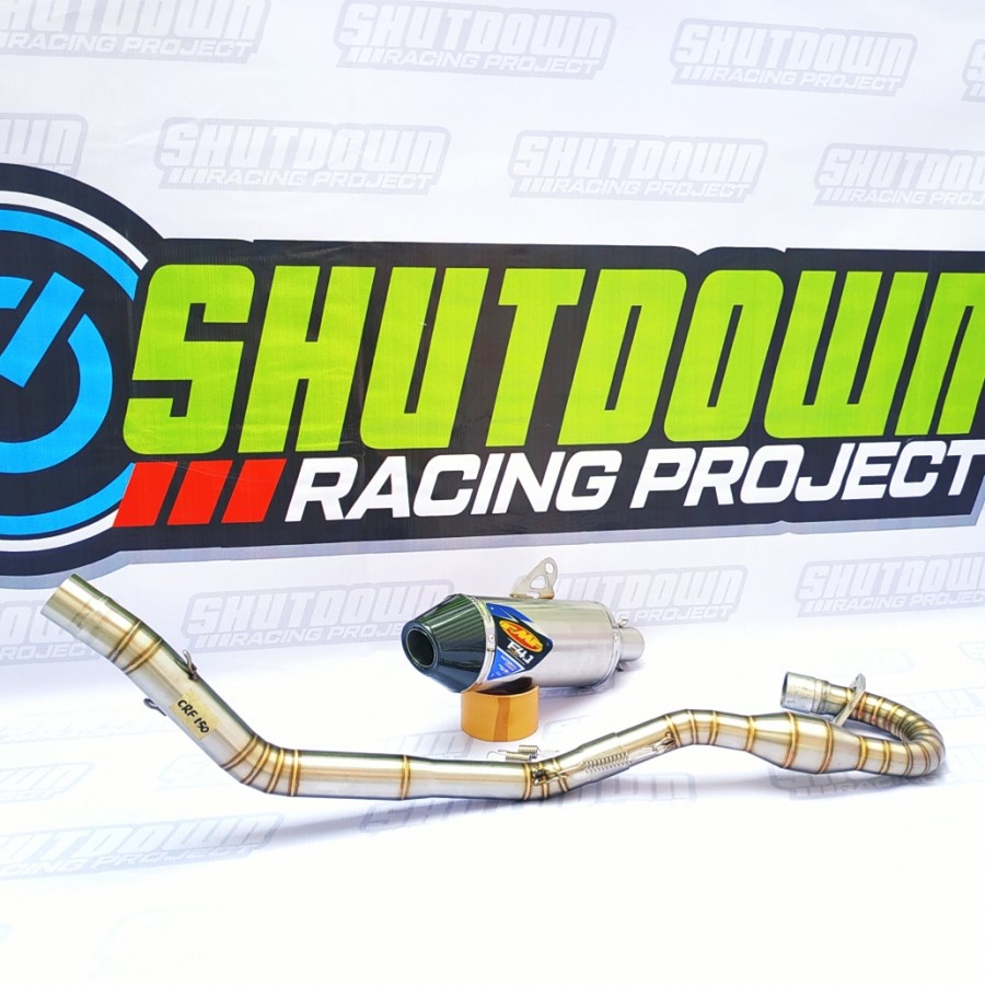 Termurah Knalpot Motor Racing CRF 150L FMF Full Stainless Merk FMF