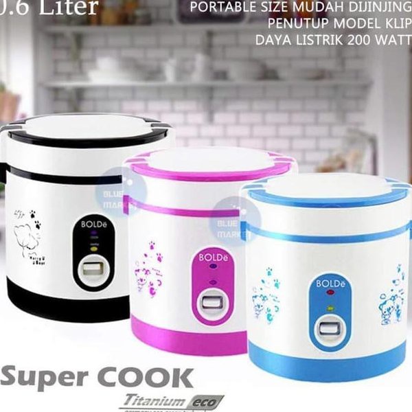 SUPER COOK BOLDe Personal Mini Rice Cooker 3 in 1 (0,6 L) ORIGINAL - Fuch