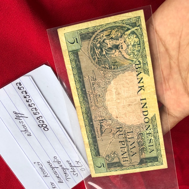Uang Kuno Monyet 5 Rupiah VF