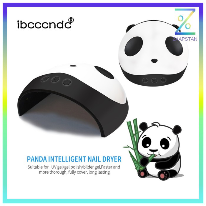 Pengering Kutek Kuku UV LED Nail Dryer Panda Design - PND - Black