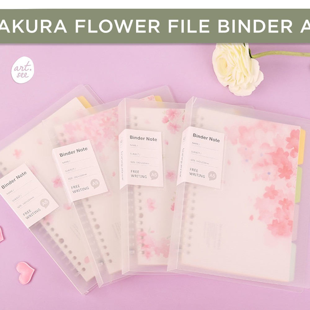 

Sakura Flower File Binder