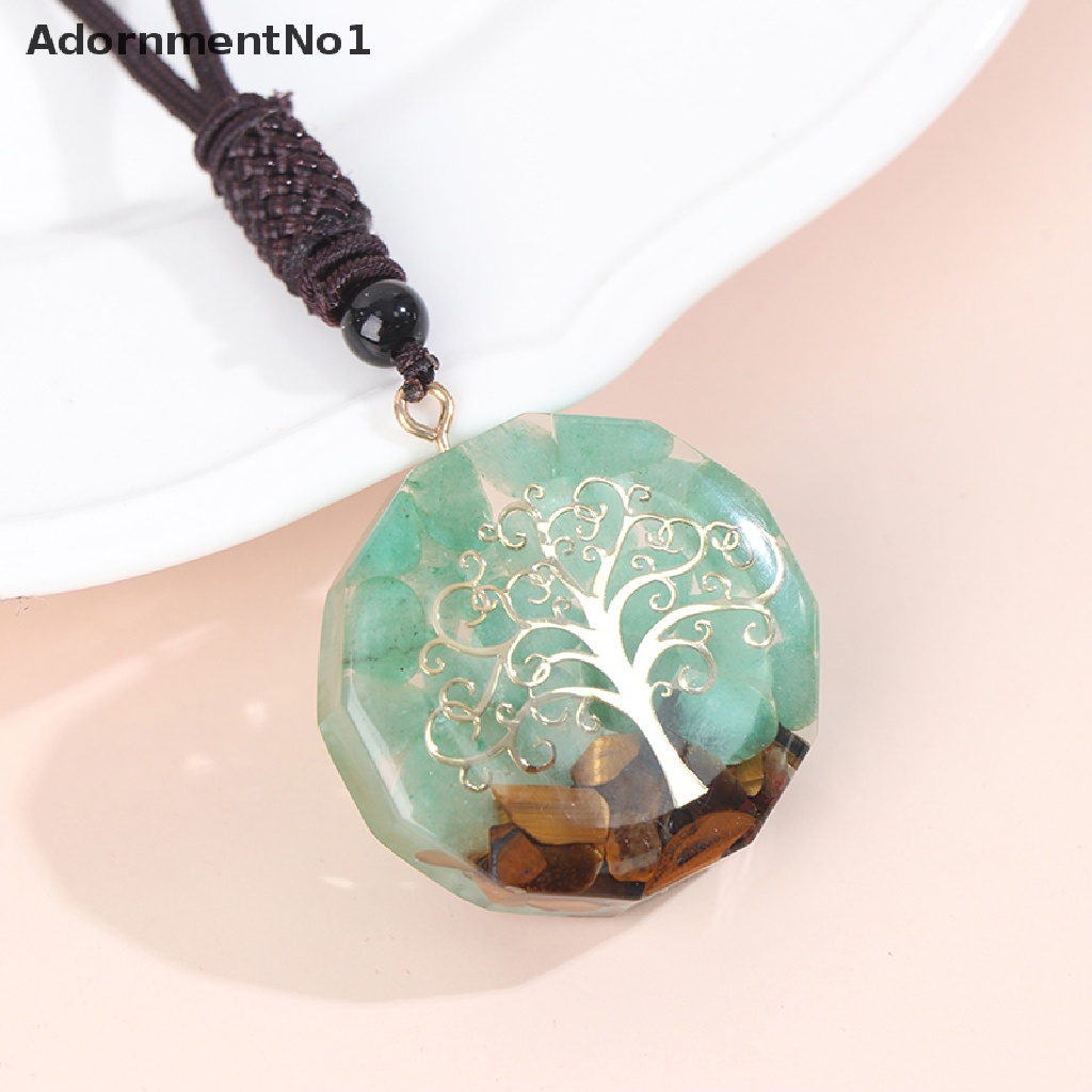 (AdornmentNo1) Orgonite Liontin Batu Giok Mata Harimau Untuk Aksesoris Kalung / Perhiasan