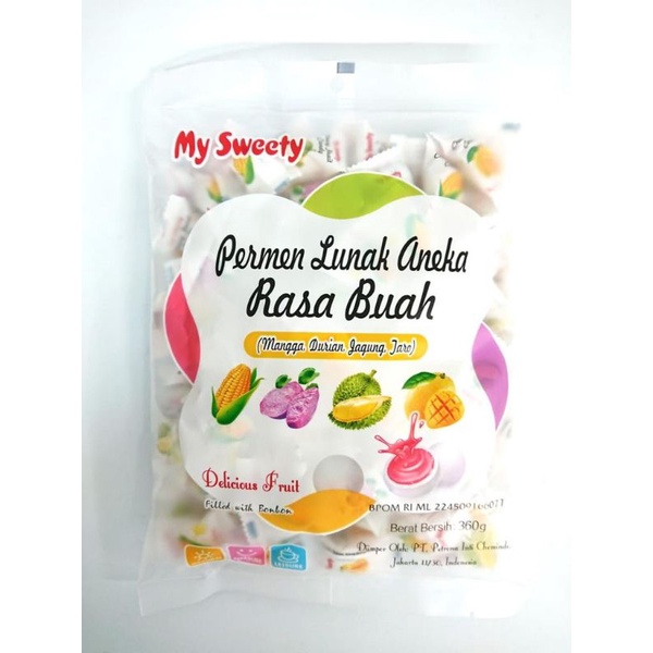 

Permen Lunak Aneka Rasa Buah My Sweety 360 Gram