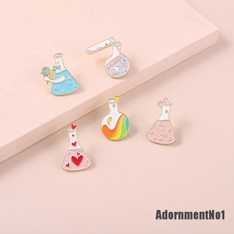 (Adornmentno1) Bros / Pin Desain Instrumen Kimia Enamel Untuk Aksesoris Pakaian