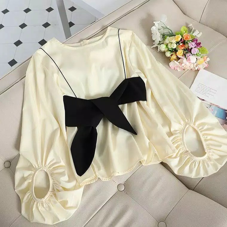 Mori Blouse Atasan Blus Balon Fashion Muslim Terlaris