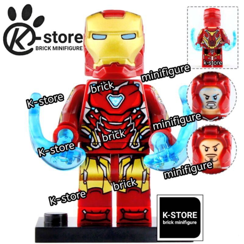 lego avengers endgame iron man ironman mark 85 mk 85 brick minifigure