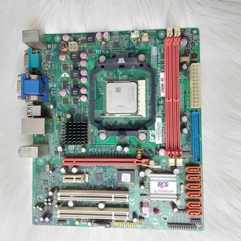 Ready Motherboard ECS A785GM-M3+Processor AMD Athlon II